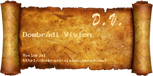 Dombrádi Vivien névjegykártya