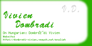 vivien dombradi business card